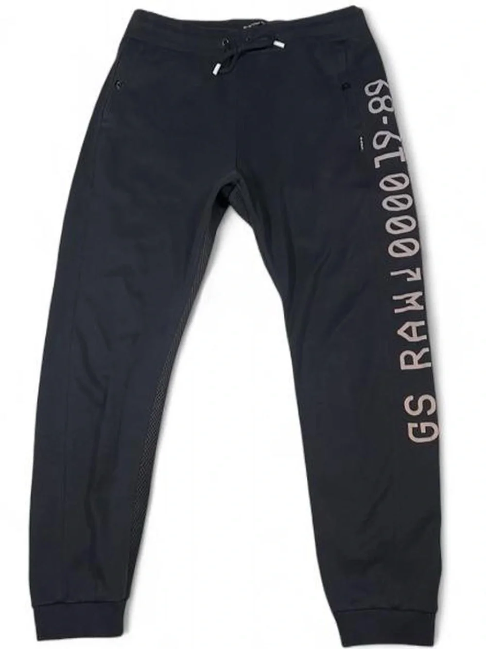 G-Star Raw ‘Moto Mixed Mesh SW Pant’ Black Joggers Men’s Size L Graphic Print